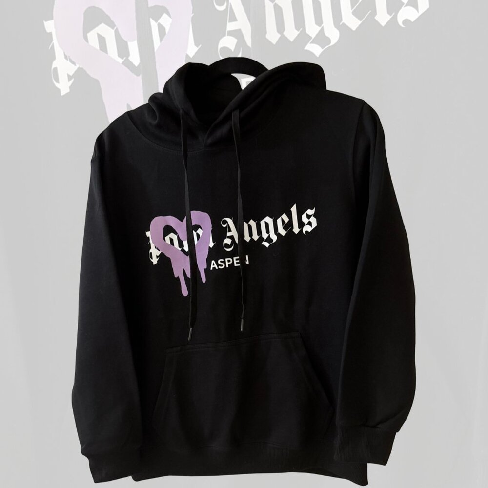 NEW Palm Angels - Aspen Purple Heart Hoodie REP